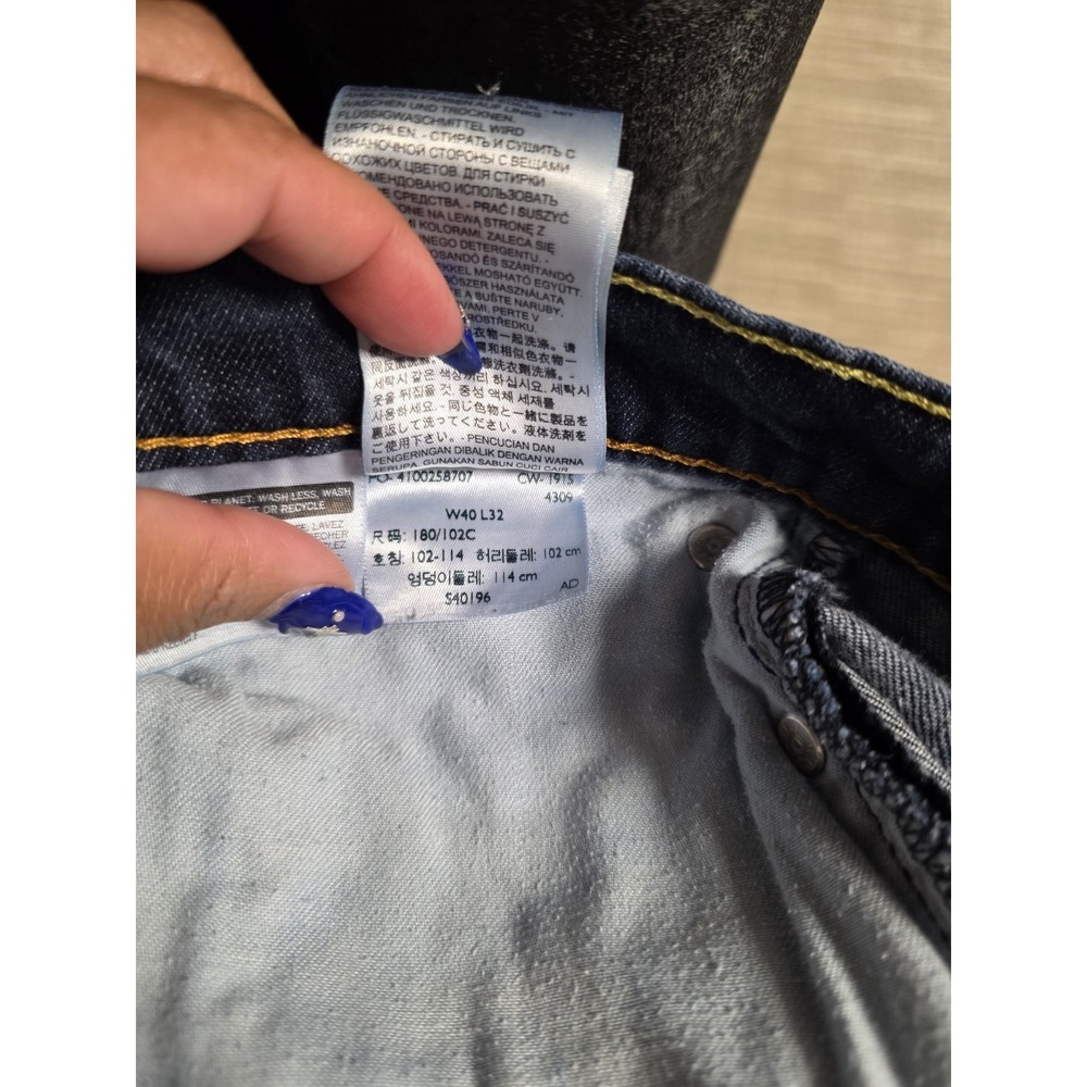 Levi's‎ 541 Athletic Fit Men's Dark Wash Jeans Size 40x32 Tapered Stretch Denim - Picture 8 of 8